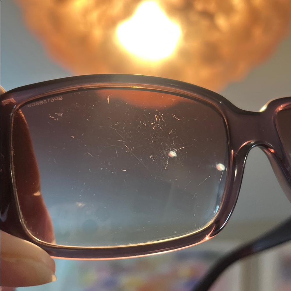 Prada Purple Gradient Rectangular Sunglasses - Picture 11 of 12